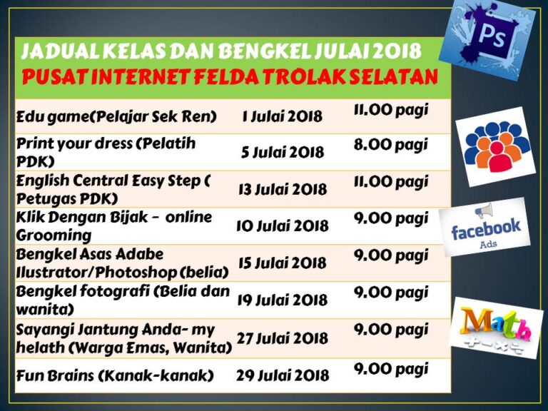 Jadual Bulanan Julai
